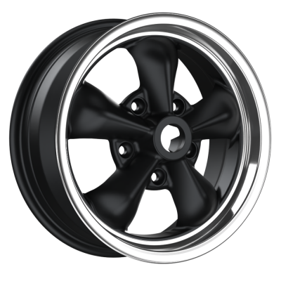 Fondmetal Classic TT01 - MATT BLACK MACHINED NO CLEARCOAT MACHINED LIP - 7J x 15inch ET23 5x130 naaf 71.6