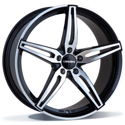 Carmani CA15 Oskar - black polish - 7J x 17inch ET44 5x115 naaf 70.3