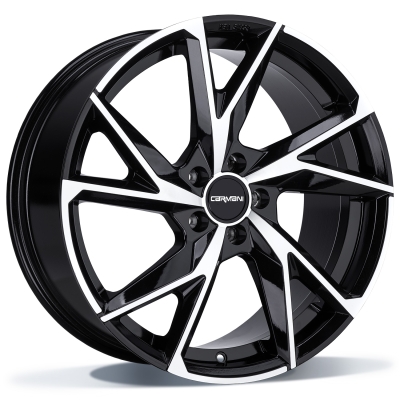 Carmani CA23 Rudi - black polish - 8J x 18inch ET40 5x108 naaf 63.4