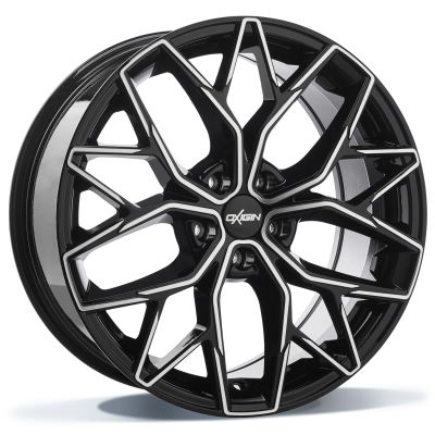 Oxigin 26 Oxid - black full polish - 9J x 20inch ET20 5x112 naaf 66.6