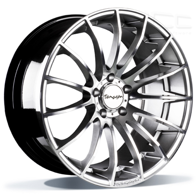Tomason TN9 - Hyperblack diamond polished - 8.5J x 19inch ET35 5x120 naaf 72.6