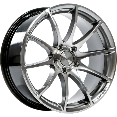 Tomason TN1 - Hyperblack polished - 8J x 17inch ET35 4x108 naaf 63.4