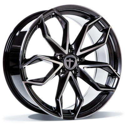 Tomason TN22 - Dark Hyper black polished - 8J x 18inch ET45 5x114.3 naaf 72.6
