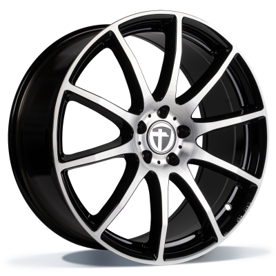 Tomason TN1 Flow - black polished - 8J x 19inch ET35 5x112 naaf 66.6