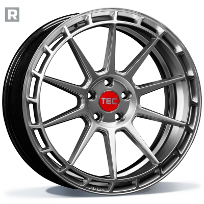 TEC GT8-links - hyper silver - 9J x 19inch ET35 5x112 naaf 72.5