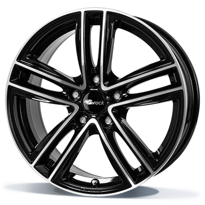 RC Design RC27 - Glanzend-zwart-front-gepolijst-SGVP - 7J x 18inch ET22 5x112 naaf 66.7