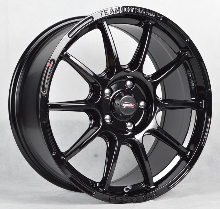 Team Dynamics Pro Race LT - Gloss Black - 7J x 15inch ET35 4x100 naaf 73,1