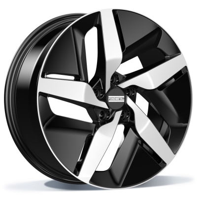 Fondmetal E-JOULE (FMI10) - GLOSSY BLACK MACHINED - 8.5J x 19inch ET40 5x114.3 naaf 64.1