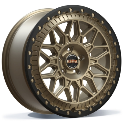 Fondmetal BLUSTER (8400) - MATT BRAUN BLACKLIP - 8.5J x 17inch ET37 5x127 naaf 71.6