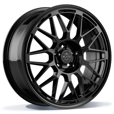 Fondmetal 9EVO - GLOSSY BLACK - 7J x 17inch ET39 4x100 naaf 75