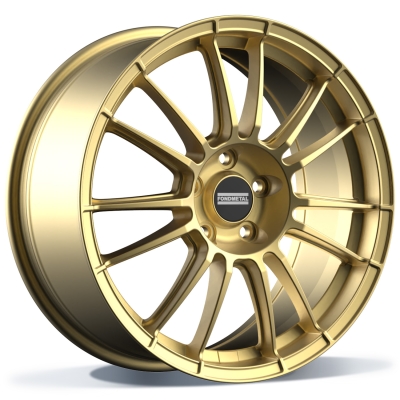 Fondmetal 9RR - GLOSSY GOLD - 7J x 17inch ET35 4x100 naaf 75