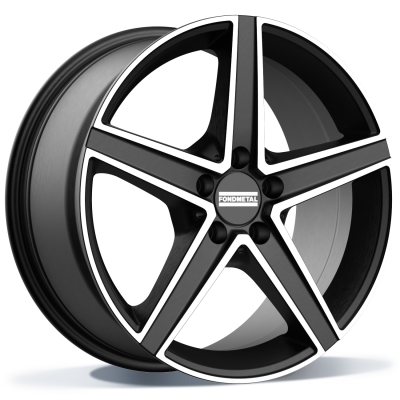 Fondmetal IOKE (FMI03) - MATT BLACK MACHINED - 8J x 18inch ET38 5x112 naaf 66.5