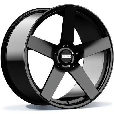 Fondmetal ISTAR (STC-02) - GLOSSY BLACK - 9J x 22inch ET44.5 5x120 naaf 72.5