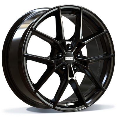 Fondmetal IUPITER (FMI14) - GLOSSY BLACK - 8.5J x 19inch ET38 5x114.3 naaf 64.1