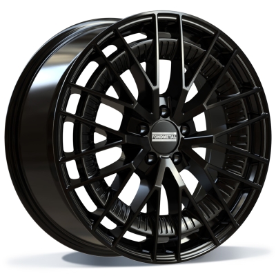 Fondmetal KARI (FMI12) - GLOSSY BLACK - 10J x 21inch ET46 5x112 naaf 66.5