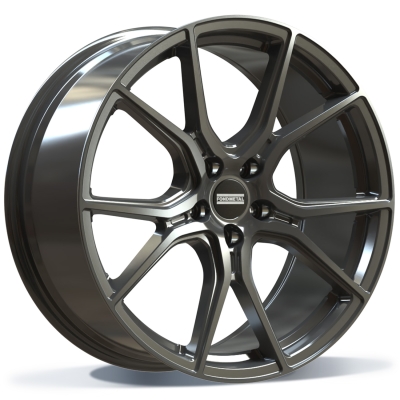 Fondmetal STC45 - GLOSSY TITANIUM - 10.5J x 20inch ET45 5x114.3 naaf 70.4
