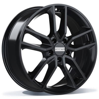 Fondmetal KOROS (FMI06) - GLOSSY BLACK - 6.5J x 16inch ET43 5x112 naaf 57.1