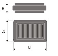 GREEN Vervangingsfilter Toyota Carina E 1992- 1992-1995 2.0 D