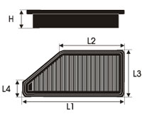 GREEN Vervangingsfilter BMW 6 (E63/64) 2003- 2004-2011 630 Ci 190/200kw