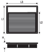 GREEN Vervangingsfilter Mercedes Benz GL/GLS (X166) 2012- 0/2013- 400 245kW 2 filters nodig