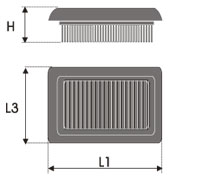 GREEN Vervangingsfilter Mercedes Benz S (W140) 1992- 1993-1998 400, 420, 500