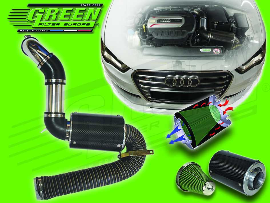 GREEN Performance Kit Audi A3 [8V] 2012- 2.0 TFSI Carbon Airbox Carbon Airbox