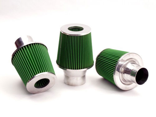GREEN Universeel filter Conische single-cone &Oslash; 70mm flens Inox top - 150mm hoog, basis 150mm , top 120mm