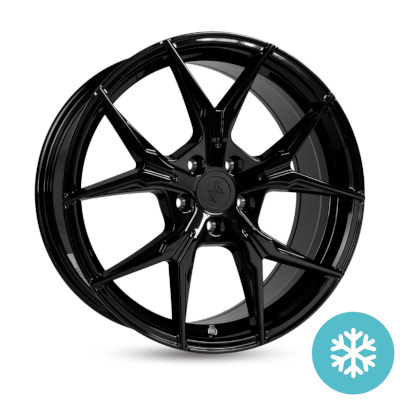Keskin KT19 - BLACK PAINTED - 8.5J x 19inch ET30 5x100 naaf 57.1