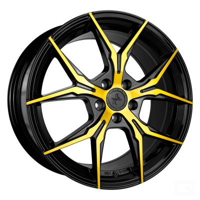 Keskin KT19N - BLACK FRONT GOLD - 8.5J x 19inch ET30 5x112 naaf 72.6