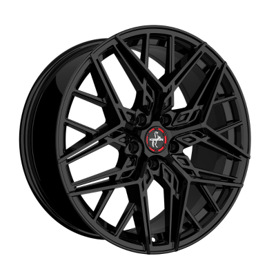 Keskin KT25 - BLACK PAINTED - 8.5J x 20inch ET35 5x114.3 naaf 72.6