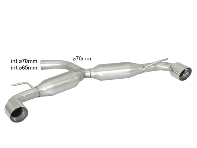 Ragazzon Einddemper VW Golf Mk6 (typ 1K) - 2.0 GTI TSI (155 / 173kW) &oslash;70mm 2009-