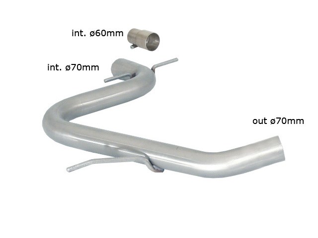 Ragazzon Middendemper VW Golf Mk6 (typ 1K) - 2.0 GTI TSI (155 / 173kW) &oslash;70mm 2009-