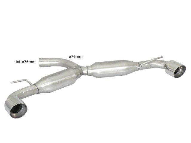 Ragazzon Einddemper VW Golf Mk6 (typ 1K) - 2.0 GTI TSI (155 / 173kW) &oslash;76mm 2009-