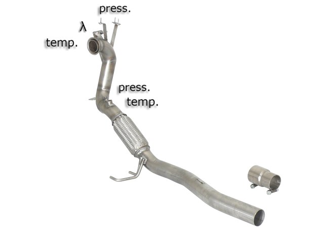 Ragazzon Vervangingspijp VW Golf Mk6 (typ 1K) - 2.0GTD (125kW) 11/2008-