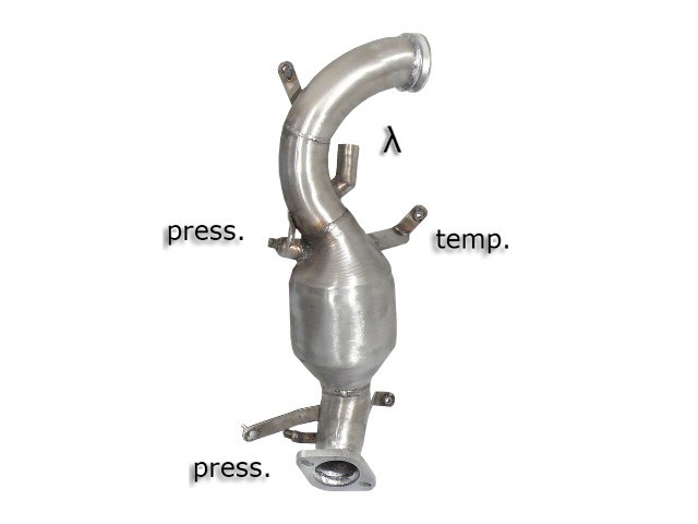 Ragazzon Katalysator + RVS Roetfilter Vervangingspijp Alfa Romeo 159 - 2.0JTDm (125kW) + Sportwagon 2009-2011