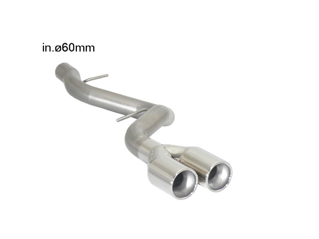 Ragazzon Einddemper BMW 1serie E81-E82-E87-E88 2004-2013 - E81(3porte-3doors) 123d (150kW) 2007-