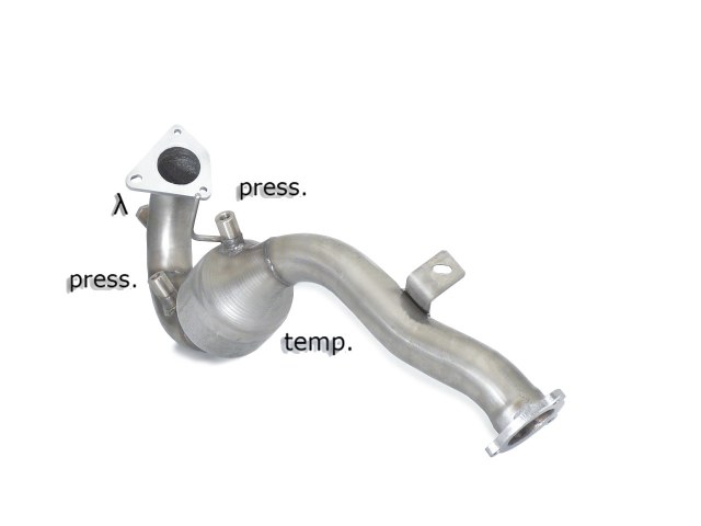 Ragazzon Katalysator + RVS Roetfilter Vervangingspijp Audi A4 (typ 8K - B8) 2007-2015 - 2.7TDi V6 (140kW) 06/2007-2011