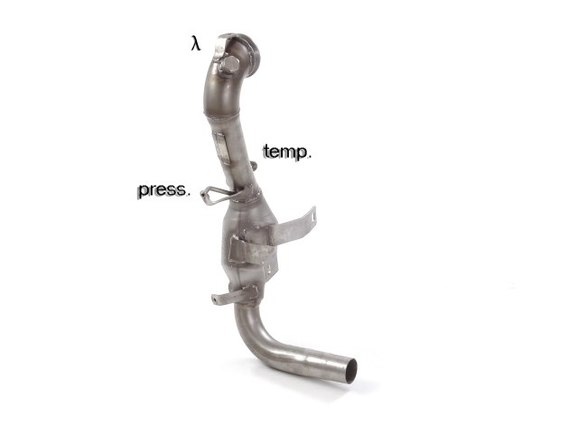 Ragazzon Katalysator + RVS Roetfilter Vervangingspijp Opel Corsa D 2006-2014 - 1.3CDti (55/70kW) 2010-