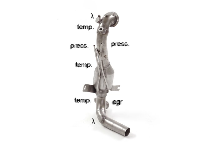 Ragazzon Katalysator + RVS Roetfilter Vervangingspijp Opel Corsa E 2014-2019 - 1.3CDti 70kW 11/2014-2018