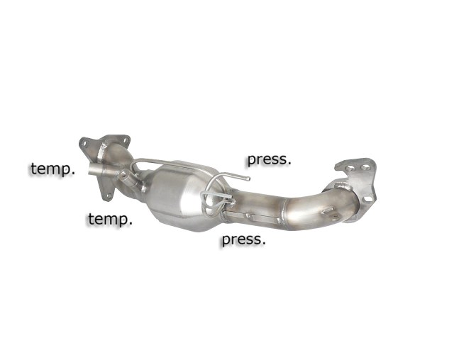 Ragazzon Katalysator + RVS Roetfilter Vervangingspijp Subaru Forester Mk4 (typ SJ) 2012-2019 - 2.0D (108kW) 2012-