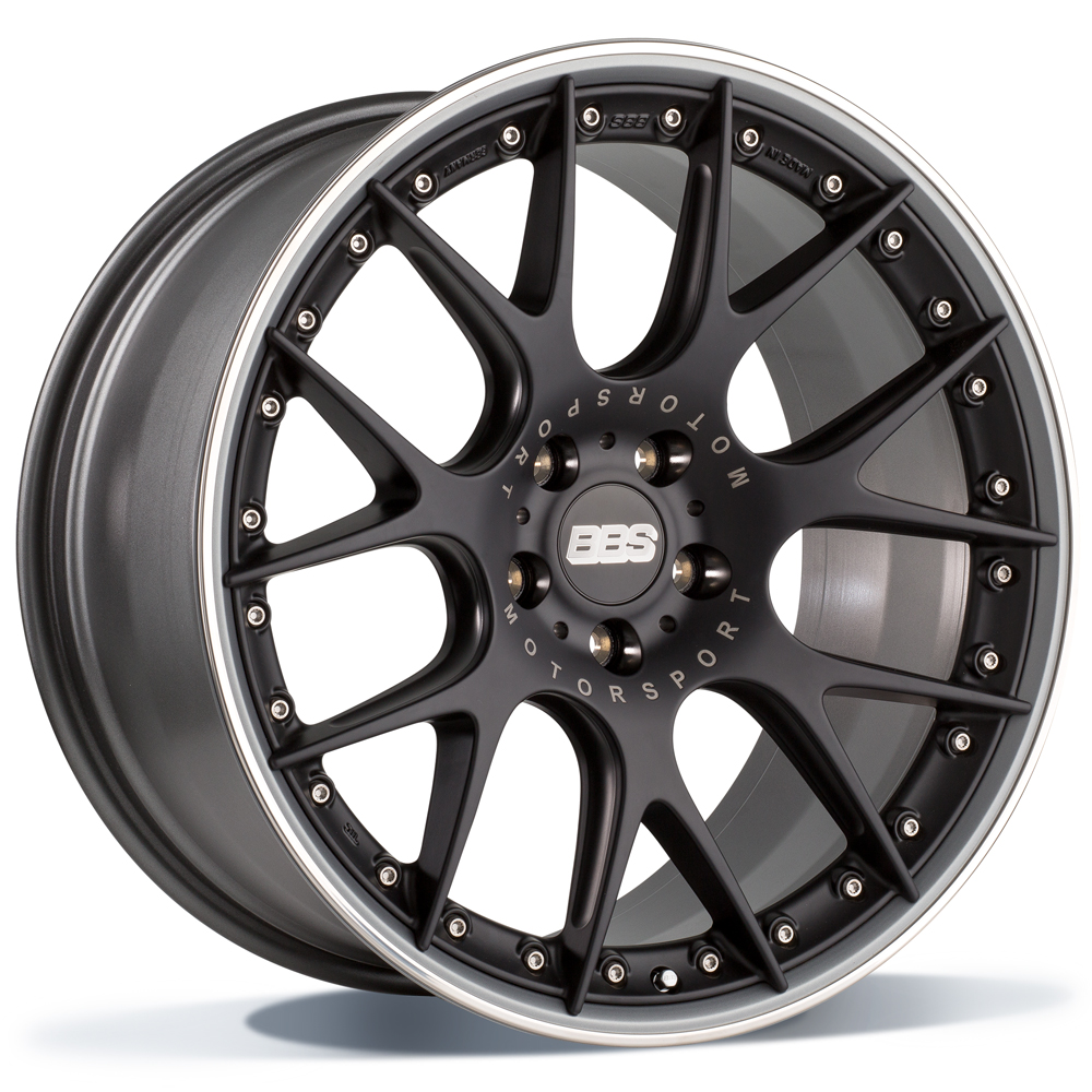 BBS CH-RII - satin black/titanium - 9.5J x 22inch ET33 5x120 naaf 82
