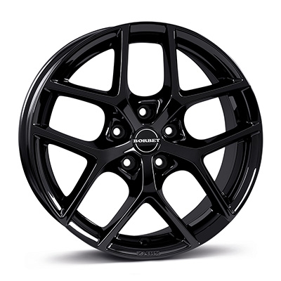 Borbet Y - black glossy - 6.5J x 18inch ET41 5x112 naaf 66.6
