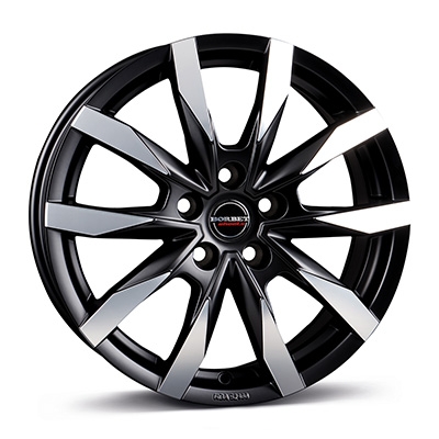 Borbet CW5 - black polished matt - 6.5J x 16inch ET66 5x130 naaf 89.1