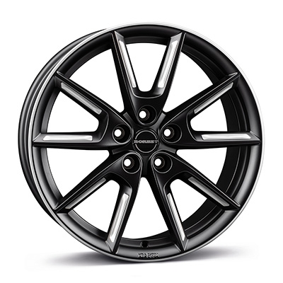 Borbet LX18 - black matt silver spoke rim - 8J x 18inch ET40 5x114.3 naaf 72.5