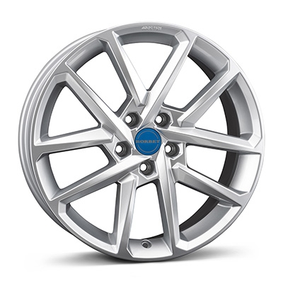 Borbet N - crystal silver - 7J x 17inch ET38 4x100 naaf 64