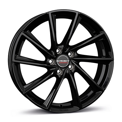 Borbet VTX - black glossy - 8J x 18inch ET48 5x114.3 naaf 72.5