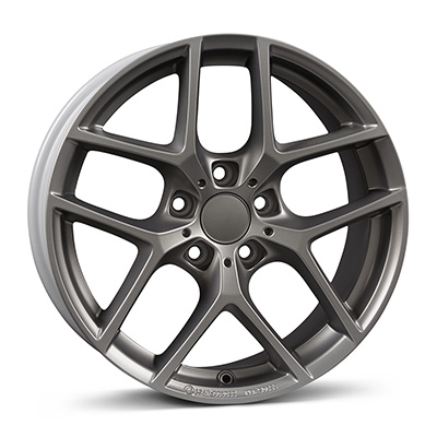 Borbet Y - titan matt - 7J x 17inch ET35 5x114.3 naaf 72.5