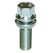 ST Wielbouten - Losse zit Bol-conisch M14x1.5 R14 Lengte 26mm, R14, SW19 - set 10 stuks zilver - ST56110468