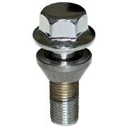 ST Wielbouten - Losse zit Conische kegel 60 M14x1.5 Lengte 40mm, SW19 - set 10 stuks zilver - ST56110159