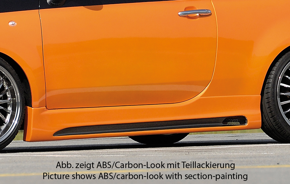 Rieger Tuning sideskirt Links Fiat 500